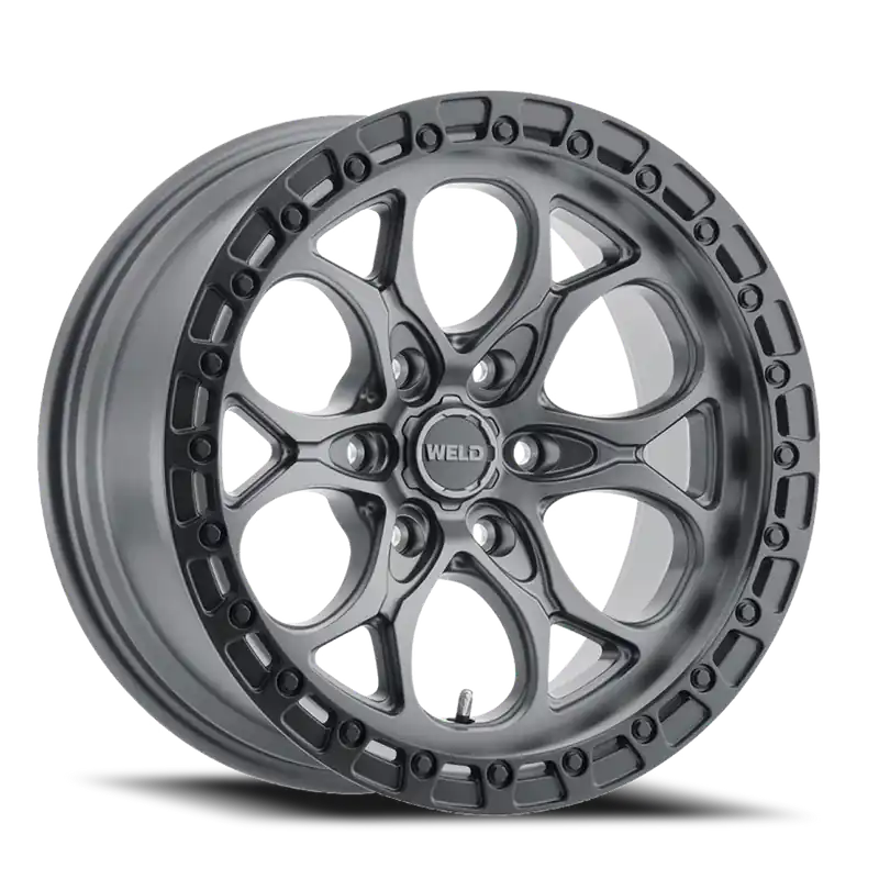 Limited Time Weld Off-Road Ledge 6 Wheel 20x12 6x139.7 Satin Gunmetal w/ Satin Black Ring -44mm - FREE T-SHIRT INCLUDED!