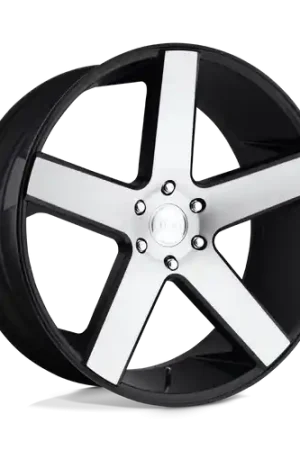 DUB 1PC S217 BALLER 5X127 22X9.5 +11 GLOSS BLACK BRUSHED High Quality