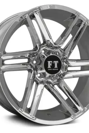 Certified Full Throttle Ft7 Wheel 18x9 5x139.7 Chrome 0mm - FREE T-SHIRT INCLUDED!