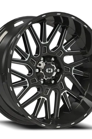 Vision Brawl 404 Wheel 20x10 6x135 Gloss Black Milled Spoke -25mm - FREE T-SHIRT INCLUDED! Original