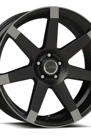 Vision Street-Designs 9042 Sultan 6x135 22x9.5+25 Matte Black w\\Anthracite Spoke Ends Free Delivery