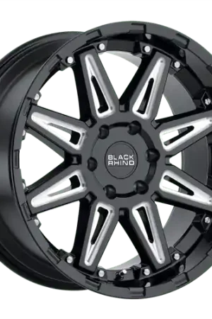 Black Rhino RUSH 5X139.7 20X9.5 0 GLOSS BLACK W/ MILLED SPOKES Flash Sale