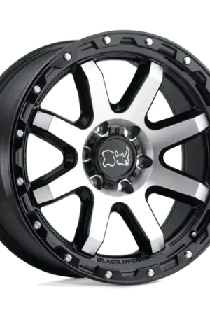 Black Rhino COYOTE 6X120 20X9 +12 GLOSS BLACK W/ MACHINED FACE & STAINLESS BOLTS One Day Deal