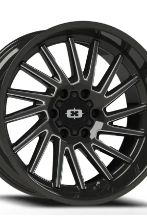 Secure Checkout Vision Rapier 306 Wheel 22x10 6x135 Gloss Black Milled Spoke -19mm - FREE T-SHIRT INCLUDED!