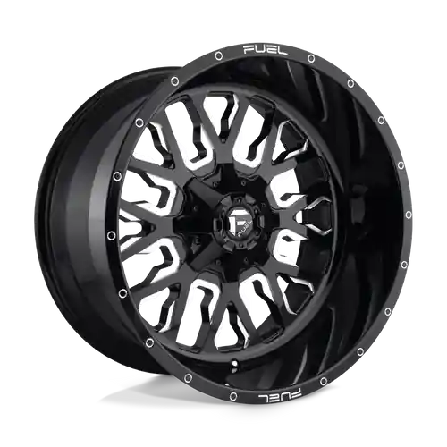 Reduced Price Fuel 1PC D611 STROKE 8X165.1 20X9 +20 GLOSS BLACK MILLED