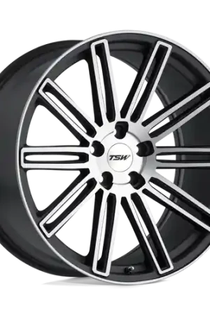 Top Pick TSW CROWTHORNE 5X114.3 20X8.5 +30 MATTE GUNMETAL W/ MATTE MACHINE FACE