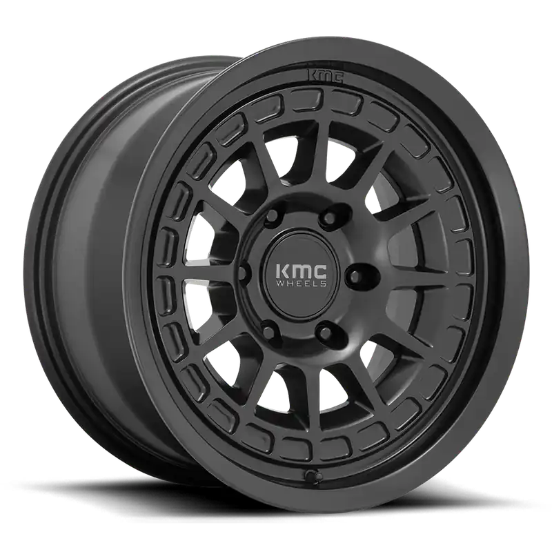 Kmc Km719 Canyon Wheel 17x8 6x139.7 Satin Black 35mm - FREE T-SHIRT INCLUDED! Popular