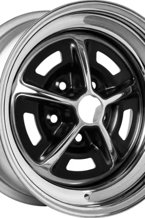 Crafted Boyd Coddington 54 Series Magnum 500 Wheel 15x7 5x114.3 Chrome / Semi Black 6mm