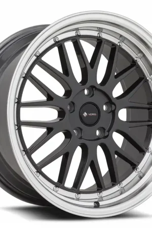 Order Now Vors Vr8 Wheel 20x9.5 5x120 Hyper Black w/ Machined Lip & Chrome Rivets 35mm