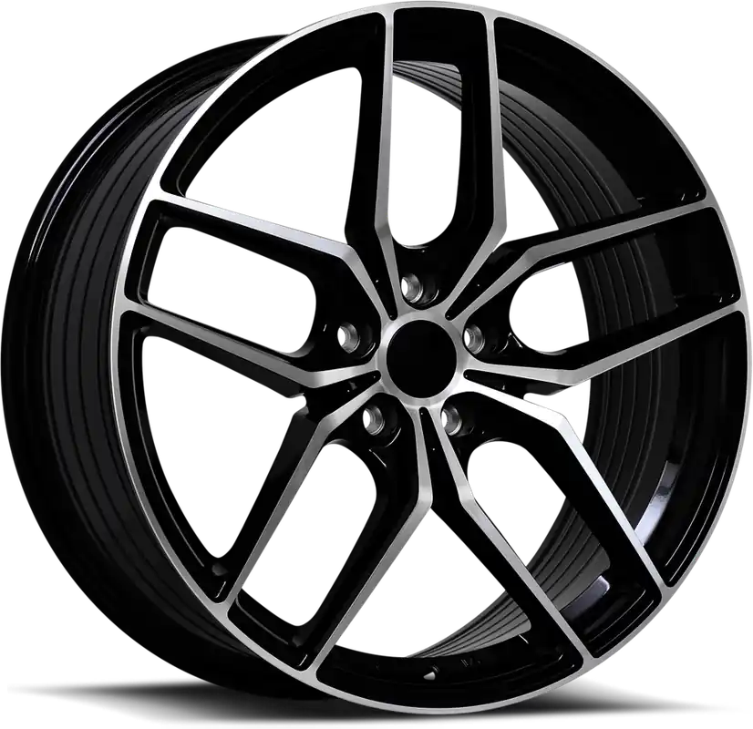 Hot Deal Liquid Metal Rotary Wheel 18x9 5x114.3 Gloss Black Machined 42mm
