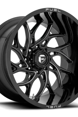 Fuel D741 Runner Wheel 22x10 8x170 Gloss Black Milled -18mm - FREE T-SHIRT INCLUDED! Factory Price