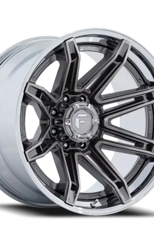 Fuel Fc401 Brawl Wheel 22x12 6x135 Platinum With Chrome Lip -44mm - MINIMUM PURCHASE OF 4 WHEELS - FREE T-SHIRT INCLUDED! Get Yours