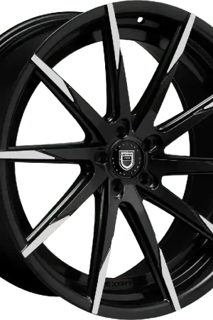 Next Day Delivery Lexani 15Css Wheel 22x9 Blank Custom Drilled Black w/ Machined Tips 15mm - FREE T-SHIRT INCLUDED!