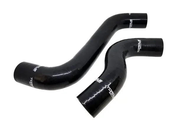 Torque Solution 2015+ Subaru WRX / 2014+ Forester XT Silicone Radiator Hose Kit - Black Warranty Included