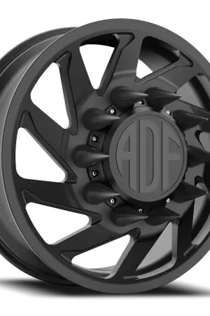 Adf Contractor Left Dually Wheel 20x8.25 8x165.1 Satin Black 144mm. - MINIMUM PURCHASE OF 4 - FREE T-SHIRT INCLUDED! Crafted