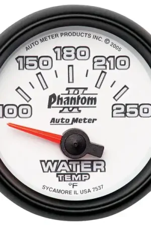 Price Cut Autometer Phantom II 52.4mm SSE 100-250 Deg F Water Temperature Gauge