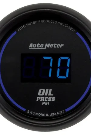 Autometer Cobalt Digital 52.4mm Black 0-100psi Oil Pressure Gauge Exclusive