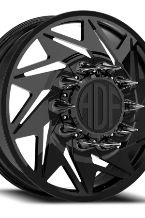 Adf Flex Left Dually Wheel 22x8.25 8x200 Gloss Black 144mm - MINIMUM PURCHASE OF 4 - FREE T-SHIRT INCLUDED! Genuine