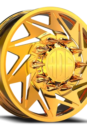 Adf Flex Left Dually Wheel 24x8.25 10x225 24K Gold 144mm - MINIMUM PURCHASE OF 4 - FREE T-SHIRT INCLUDED! Direct From Manufacturer