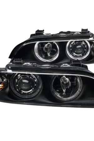 ANZO 1997-2001 BMW 5 Series Projector Headlights w/ Halo Black Genuine