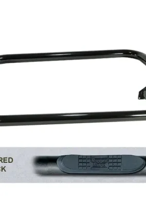 Rugged Ridge 3-In Round Side Step Black 87-95 Jeep Wrangler YJ Clearance