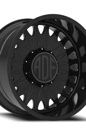 Adf Roulette Dually Wheel 22x12 8x210 Gloss Black -40mm - MINIMUM PURCHASE OF 4 - FREE T-SHIRT INCLUDED! Mega Sale
