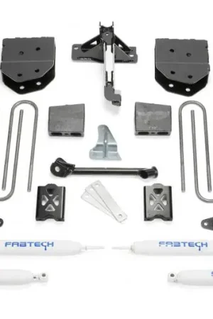 Fabtech 05-07 Ford F350 4WD 6in Basic Sys w/Perf Shks Worldwide Shipping