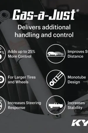 KYB Shocks & Struts Gas-A-Just Rear TOYOTA Tacoma (2WD) 2003-04 Clearance