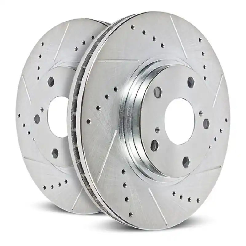 Wholesale Power Stop 21-22 Ford F-150 Rear Drilled & Slotted Rotor (Pair)