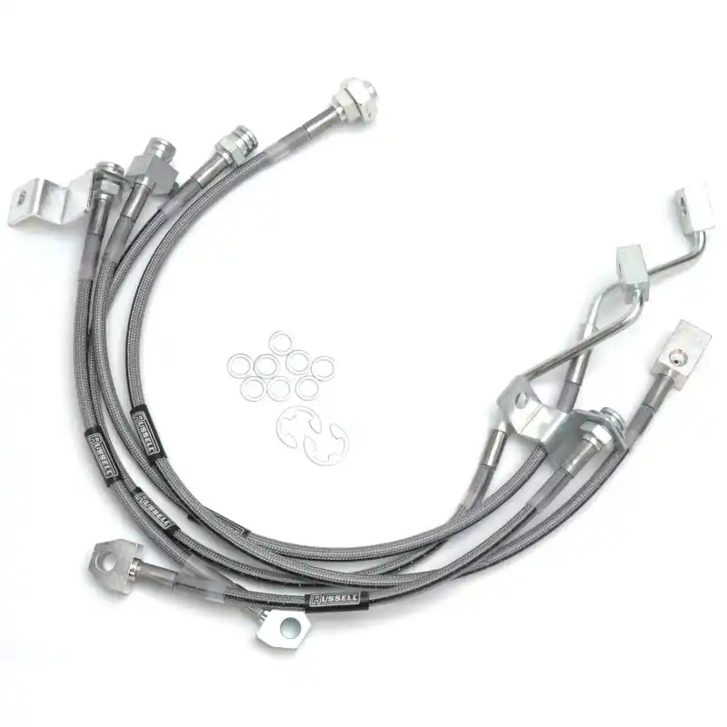 Russell Performance 99-06 Ford Excursion 4WD with 4in-5.5in lift Brake Line Kit Seasonal Sale