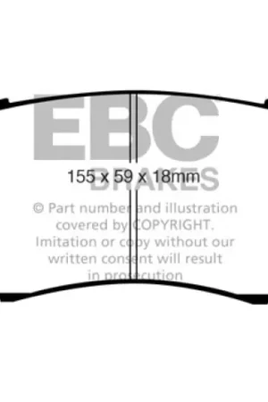 EBC 07-09 Acura RDX 2.3 Turbo Greenstuff Front Brake Pads Buy Online