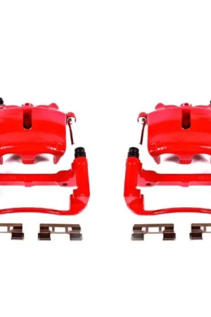 Limited Edition Power Stop 05-08 Ford F-150 Front Red Calipers w/Brackets - Pair