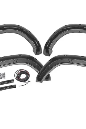 Buy Direct Rough Country Defender Pocket Fender Flare - Toyota Tacoma 2WD/4WD 2016-2023 DHTP A-T11621