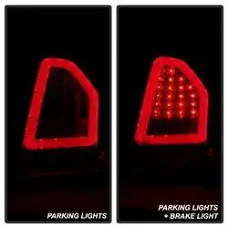 Limited Edition Spyder LED Tail Lights - Version 2 - Red Clear FCLH 5083395