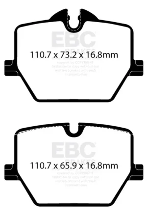 Fast Shipping EBC 2019+ BMW Z4 G29 2.0T Ultimax Rear Brake Pads
