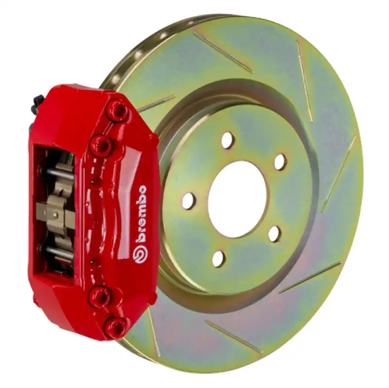 Brembo 06-14 Miata MX-5 (NC) Front GT BBK 4 Piston Cast 2pc 310x25 1pc Rotor Slotted Type-1-Red Trending