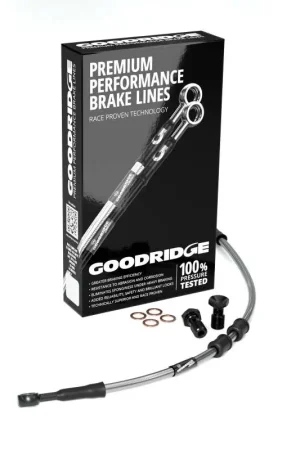 Mega Sale Goodridge 14-15 HD XL883R (w/ABS) -4in Clear Brake Line Kit w/Stainless Steel Fittings