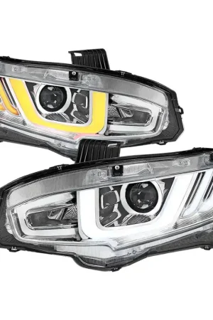 Low Price Spec-D Halo Projector Headlight SPE LHP-CV16-SQ-RS