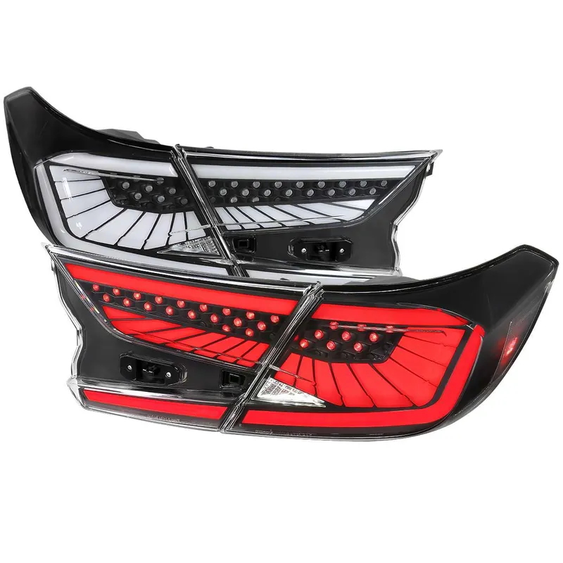 Super Sale Spec-D Clear LED Tail Lights w/ Sequential Turn Signal & Black Housing SPE LT-ACD184JM-SQ2-RS