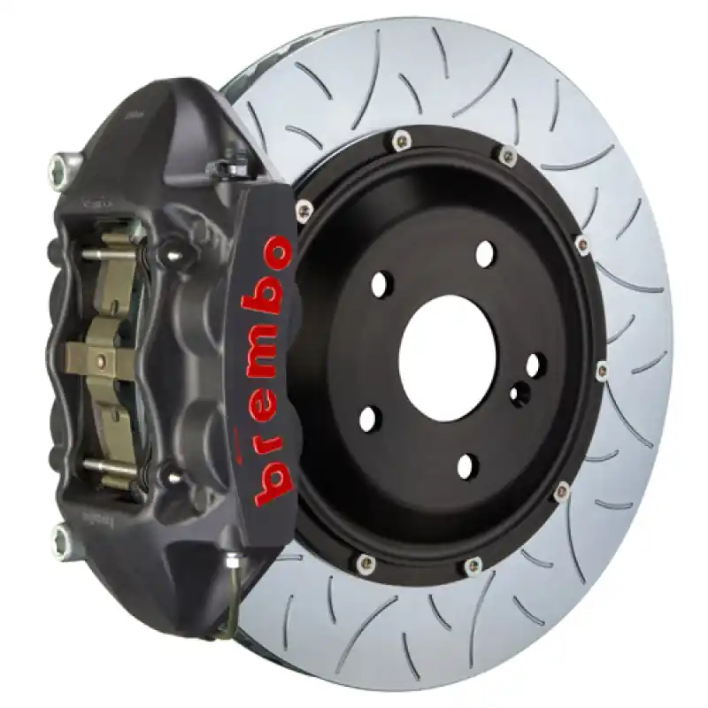 Super Sale Brembo 23+ GR Corolla Rear GTS BBK 4 Piston Cast 345x28 2pc Rotor Slotted Type-3-Black HA