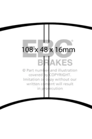 EBC 95-97 Nissan Sentra 1.6 Greenstuff Front Brake Pads Buy Today