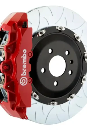 Weekend Sale Brembo 19+ Z4/20+ Supra Front GT BBK 6 Piston Cast 380x34 2pc Rotor Slotted Type3-Red