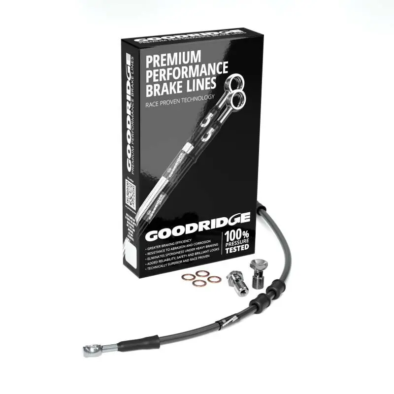 Goodridge 18-20 HD XL1200NS/XS (w/o ABS) +2in Black Brake Line Kit w/Stainless Steel Fittings Trusted Brand
