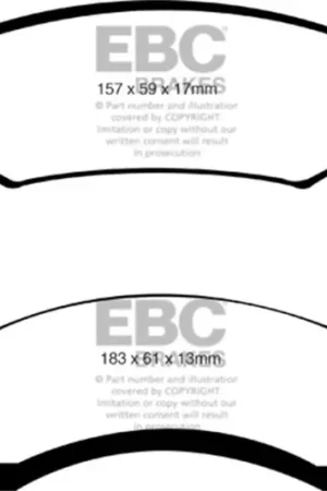 EBC 74 Amc Ambassador 5 Ultimax2 Front Brake Pads Exclusive Offer