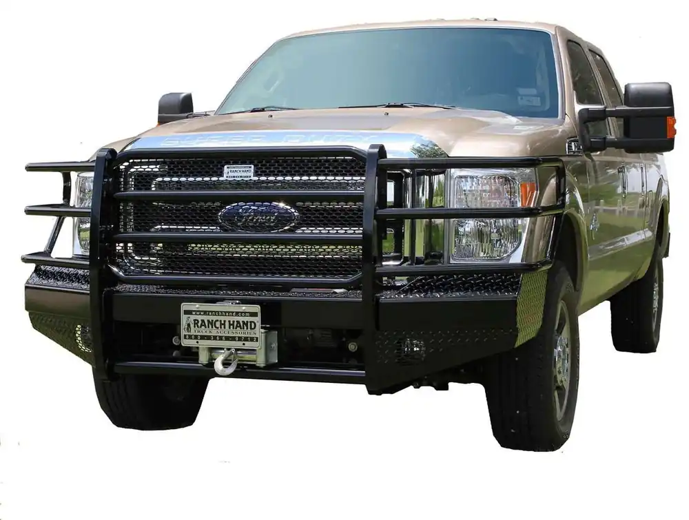 Price Cut Ranch Hand FBF115BLR Sport Series Winch Ready Front Bumper For Ford F-450