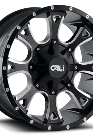 Direct From Factory Cast Aluminum Wheels Anarchy 9103 SB 20x9 Milled Spokes Satin Black 8 On 165.1/8 On170 Bolt Pattern 18 Offset Cali Offroad Wheels