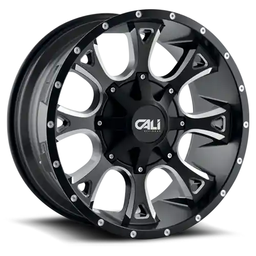 Direct From Factory Cast Aluminum Wheels Anarchy 9103 SB 20x9 Milled Spokes Satin Black 8 On 165.1/8 On170 Bolt Pattern 18 Offset Cali Offroad Wheels