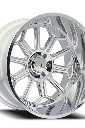 Cast Aluminum Wheels Auburn 9117 PO 20x10 Milled Spokes Polished 8 On 180 Bolt Pattern -25 Offset Cali Offroad Wheels Limited Time