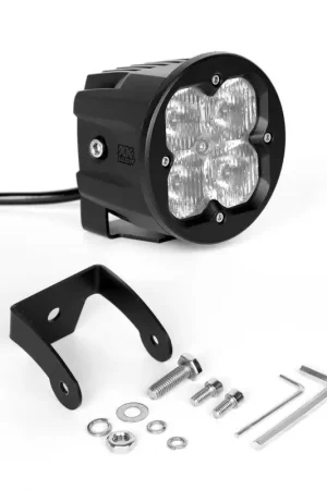 XK Glow Round XKchrome 20w LED Cube Light w/ RGB Accent Kit w/ Cntrlr Fog Mount- Driving Beam 2pc Express Delivery