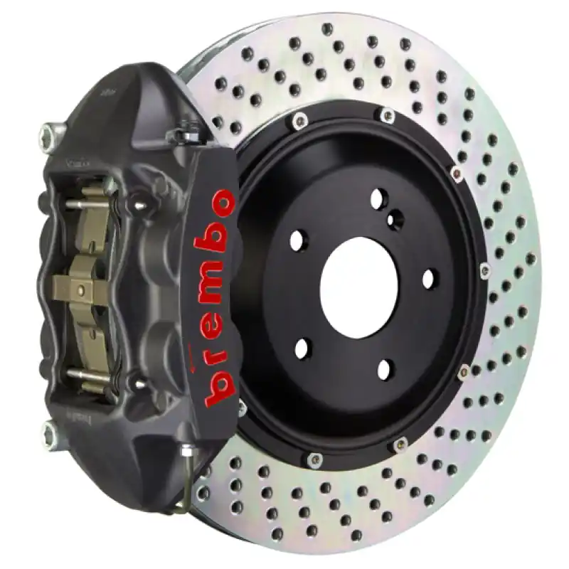 Secure Checkout Brembo 06-08 Z4 M-Coupe/Roadster Rear GTS BBK 4 Piston Cast 345x28 2pc Rotor Drilled-Black HA